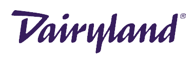 A purple and green logo for fairyland.